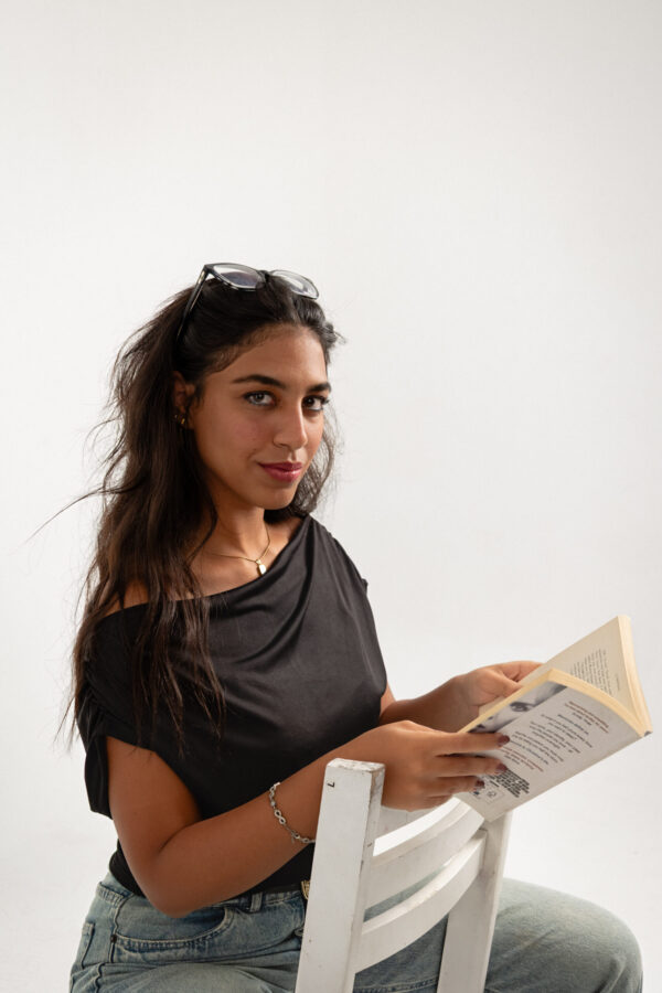 Ruffled Relaxed Off-Shoulder