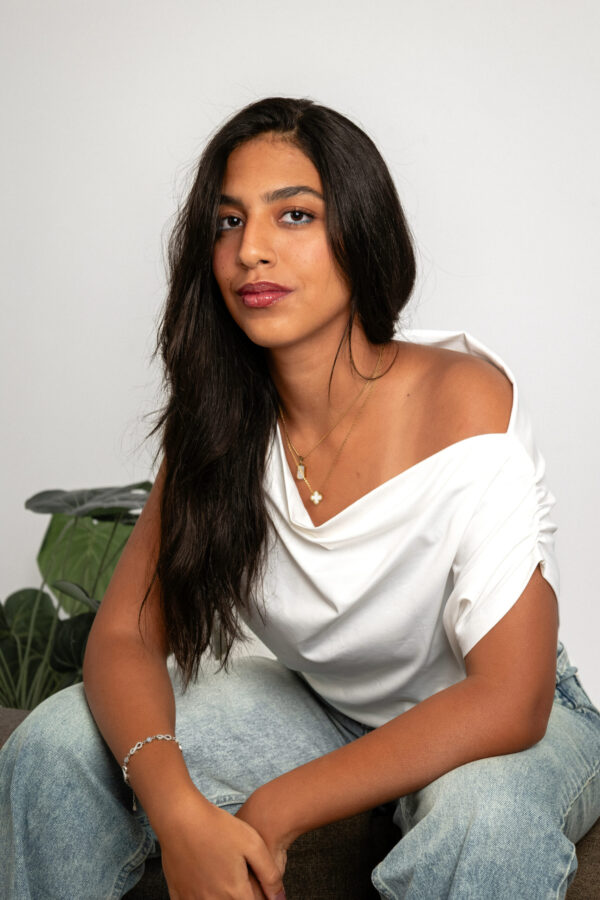 Ruffled Relaxed Off-Shoulder